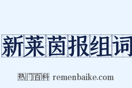 新莱茵报组词是什么意思的图片